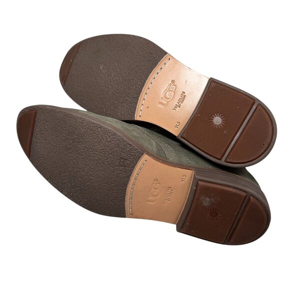 UGG Leighton Chukka Desert Boots Olive Green Waterproof Suede size 11.5 US - Picture 8 of 8